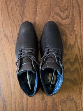 Men's Dark Brown Leather Dress Shoes